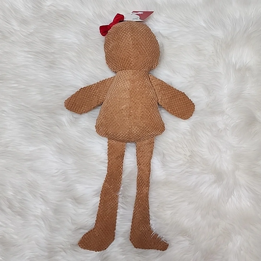 X-Large Girl Gingerbread Tuff Toys Durable Crinkle Squeaker Dog Toy